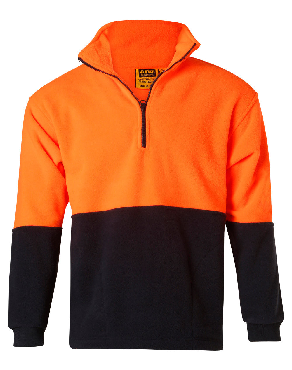 Hi-Vis polar fleece half zip pullover - SW07