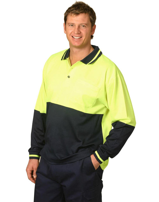 Hi-Vis truedry safety polo L/S - SW11