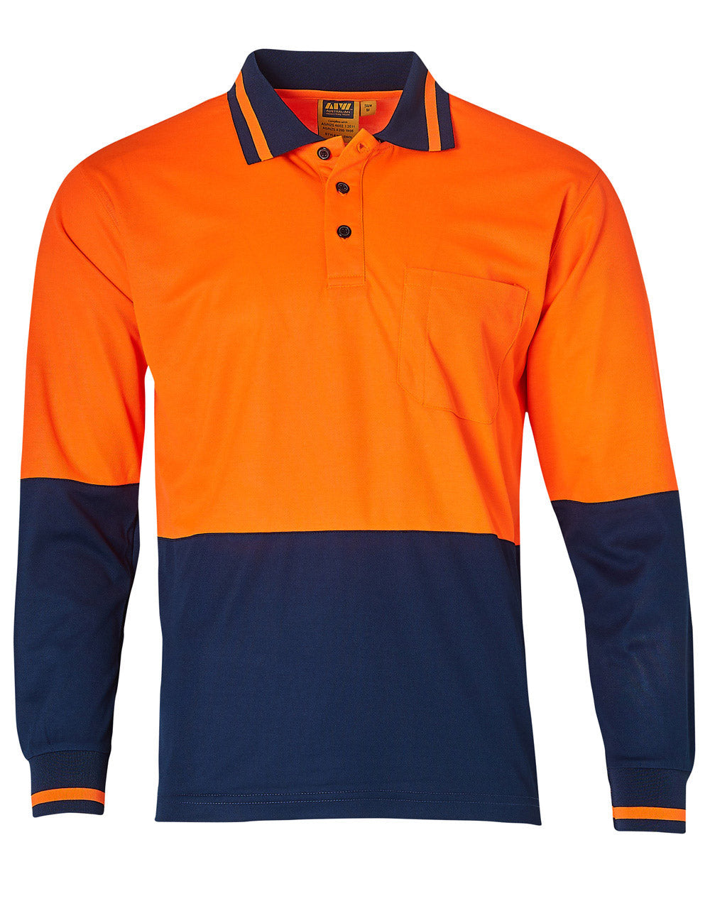 Hi-Vis truedry safety polo L/S - SW11