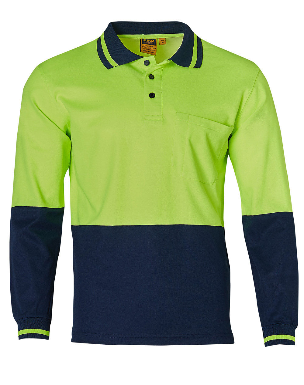 Hi-Vis truedry safety polo L/S - SW11