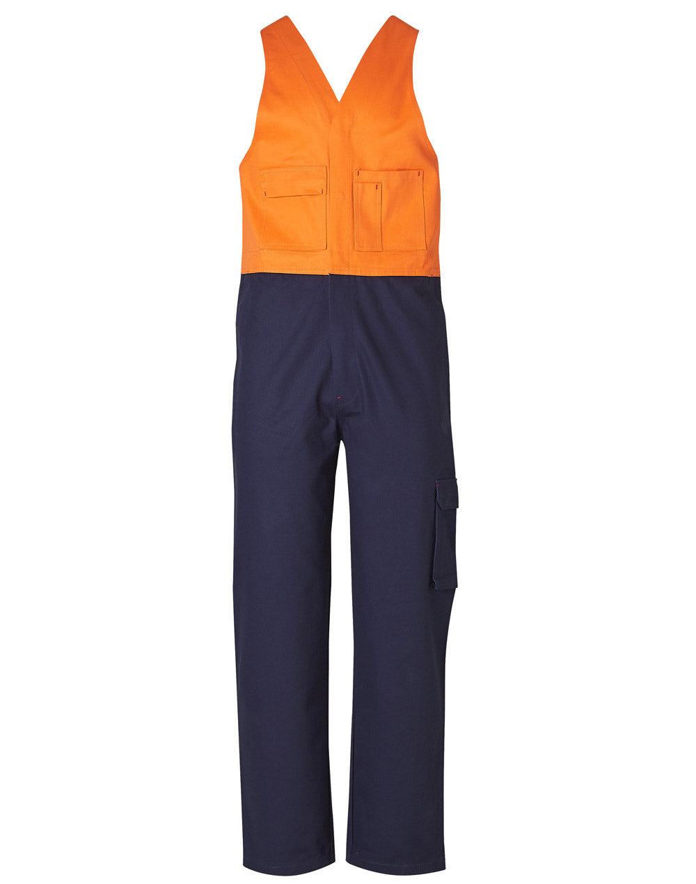 Hi-His Two Tone Men's Cotton Drill Action Back Overall-Regular - SW201