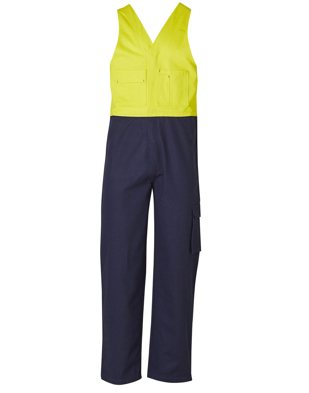 Hi-His Two Tone Men's Cotton Drill Action Back Overall-Regular - SW201