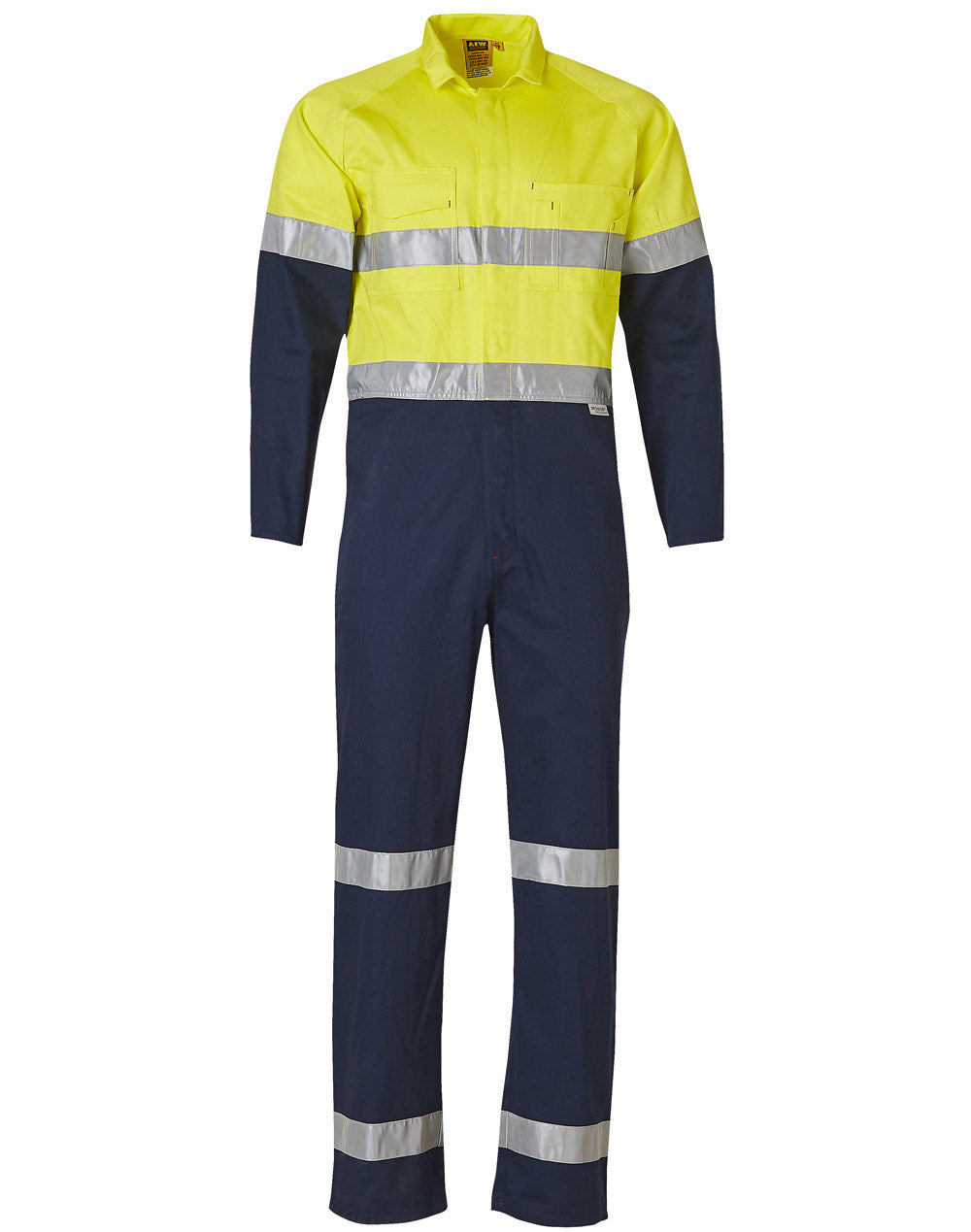 Hi-Vis Men's Light Weight Cotton Coverall with 3M Tape-Regular - SW207