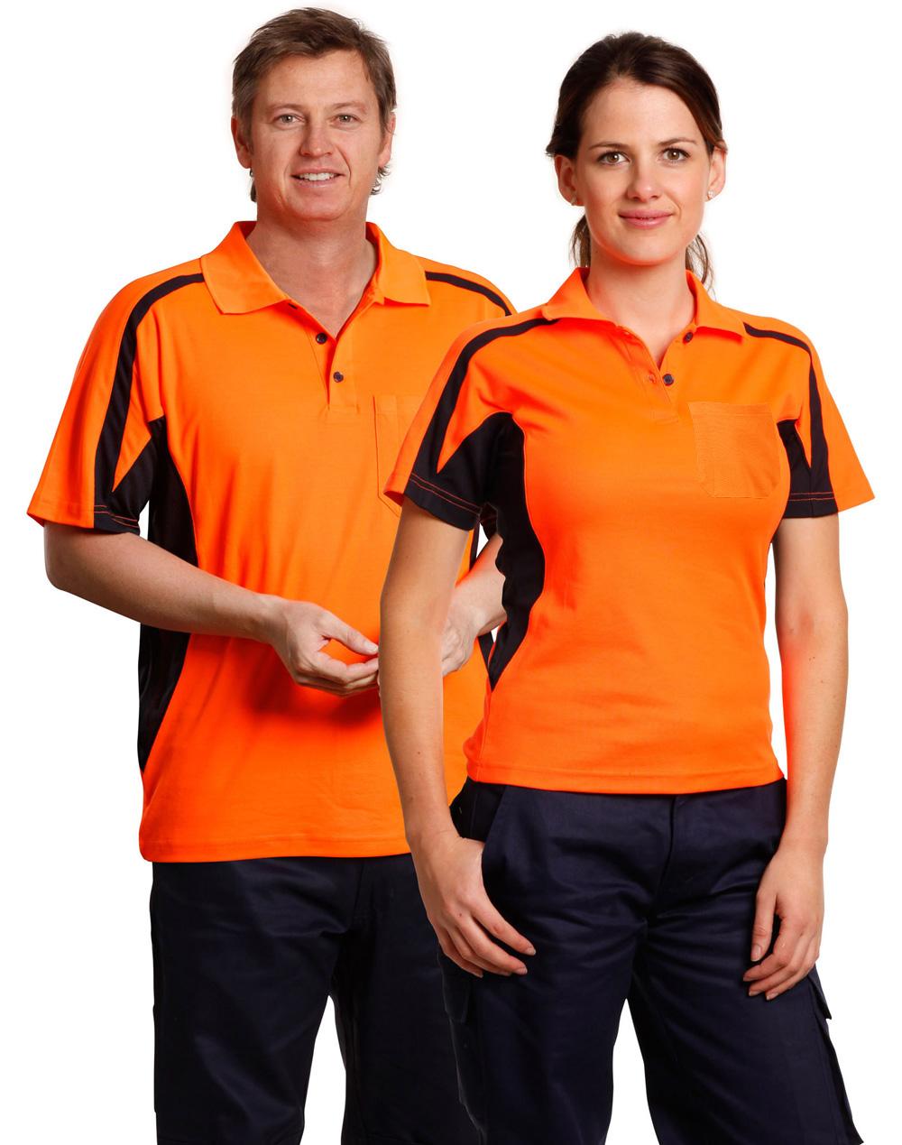 mens truedry S/S safety polo - SW25