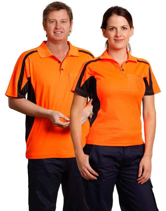 mens truedry S/S safety polo - SW25