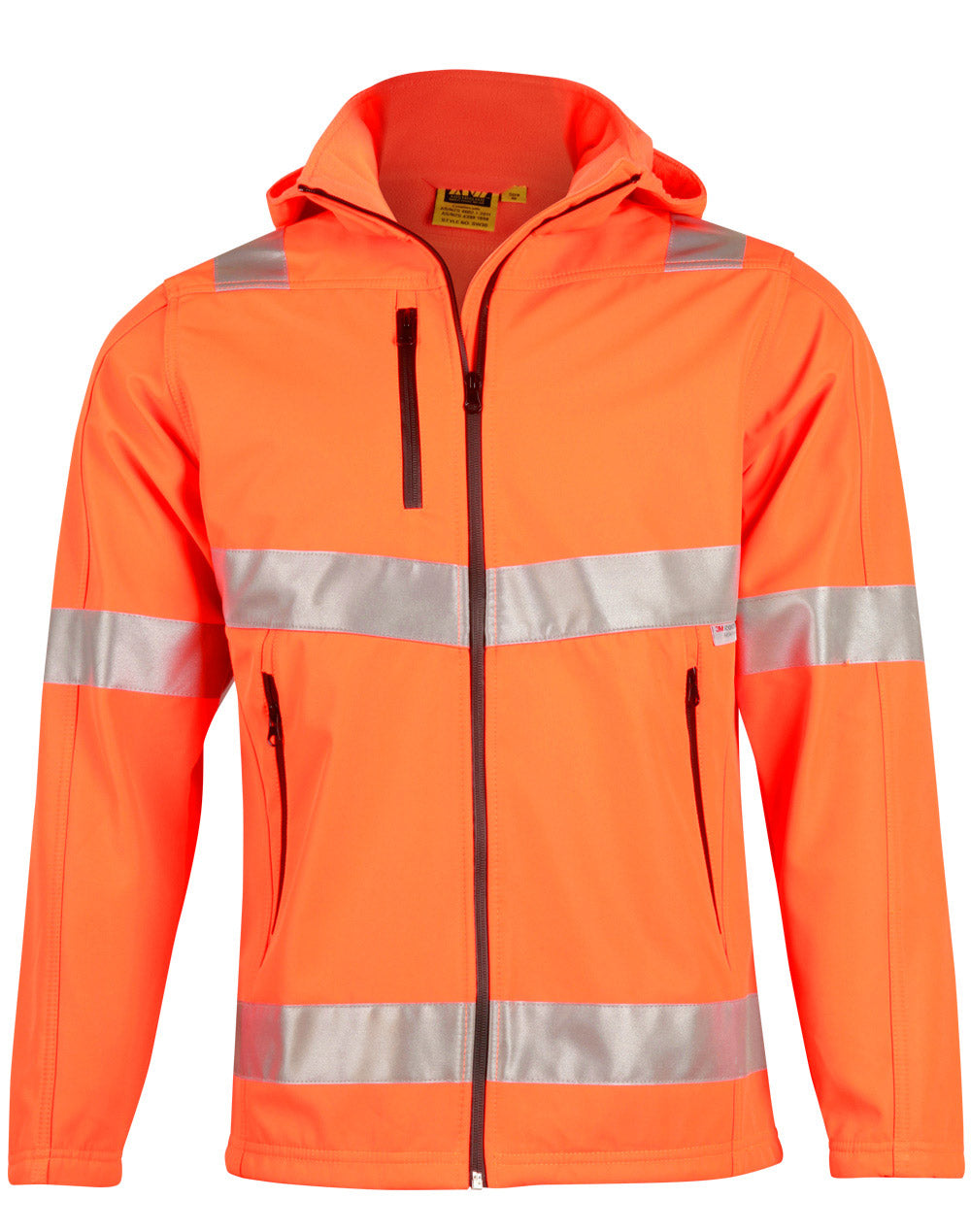 Hi-Vis Softshell Hooded Jacket With 3M Tape - SW30