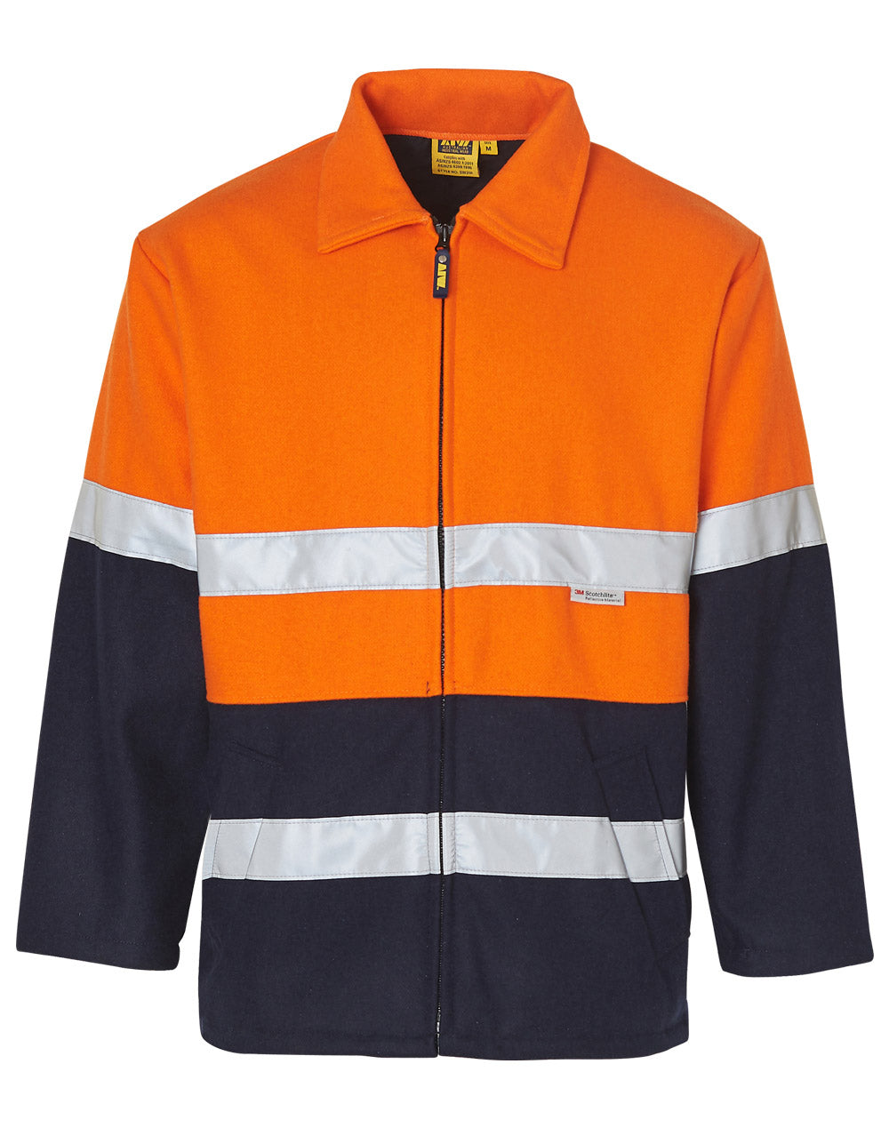 Hi-Vis Two Tone Bluey Safety Jacket with 3M Tapes - SW31A