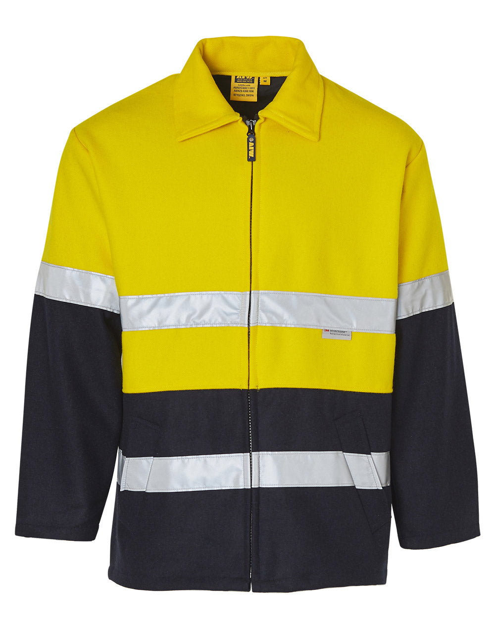 Hi-Vis Two Tone Bluey Safety Jacket with 3M Tapes - SW31A