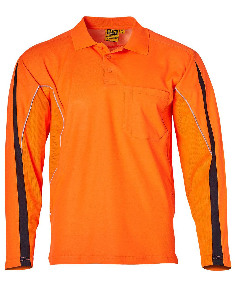 Men's Truedry L/S Hi-Vis Polo - SW33A