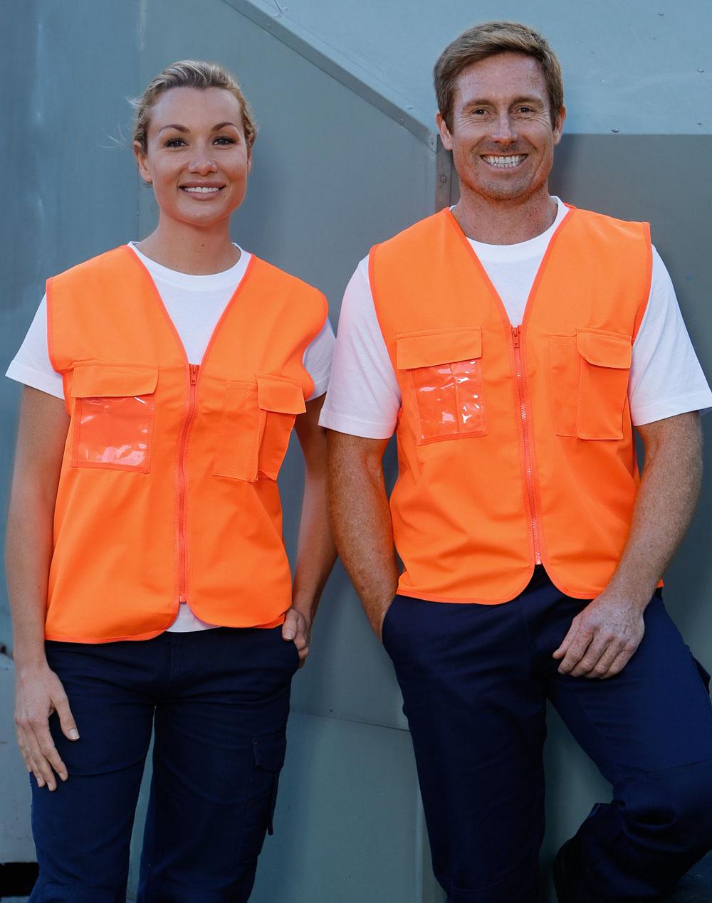 Hi-Vis Safety Vest with ID Pocket - SW41