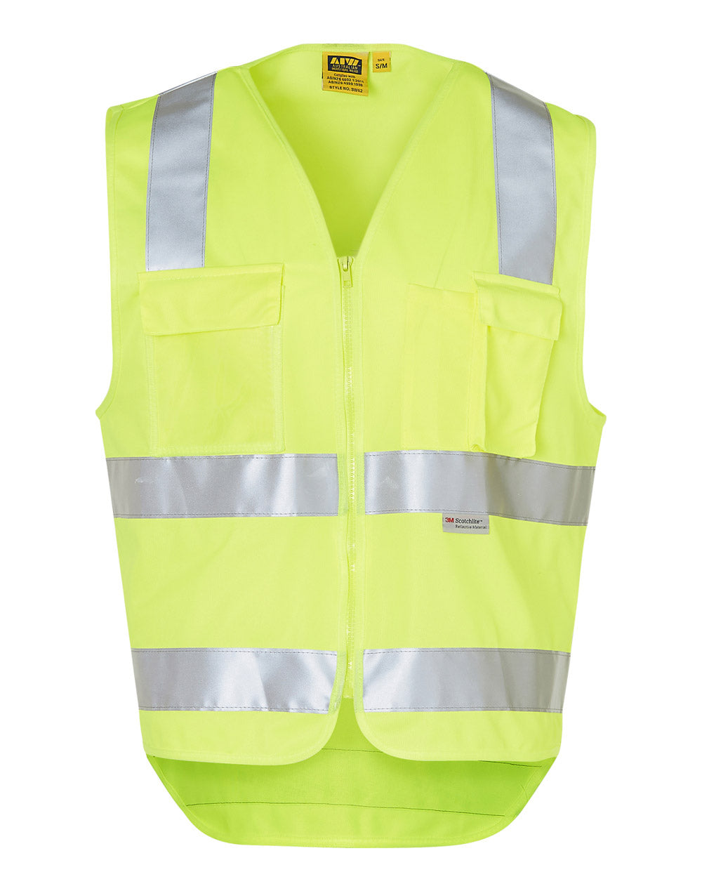 Hi-Vis Safety Vest with ID Pocket & R/F Tapes - SW42