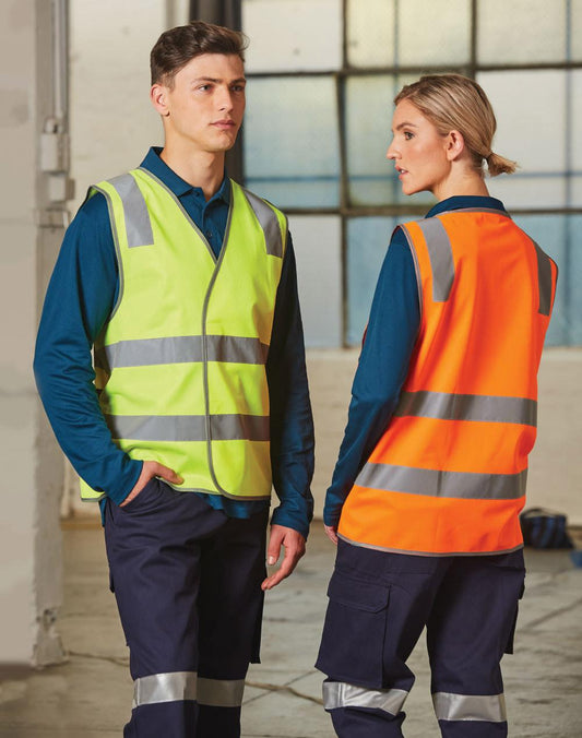 Hi Vis Safety Vest With Shoulder Reflective Tapes - SW43