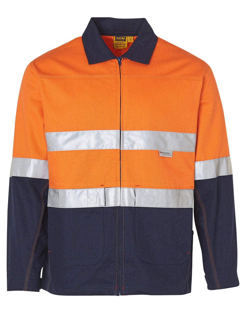 Hi-Vis Two Tone Work Jacket With 3M Tapes - SW46