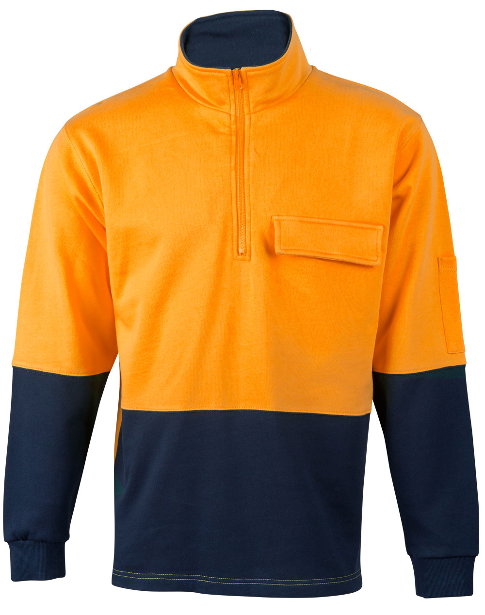 Hi-Vis Two Tone Cotton Fleecy Sweat - SW47