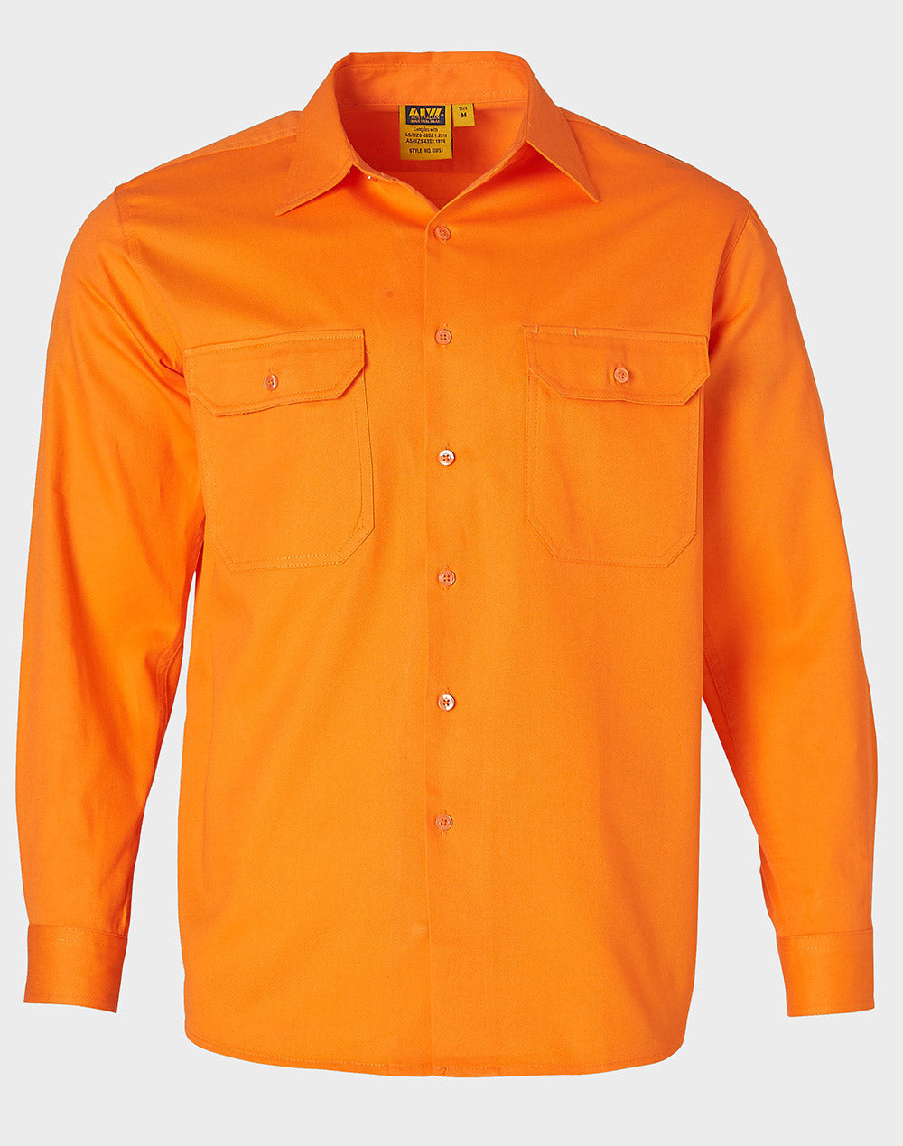 Men's Hi-Vis L/S Drill Shirt - SW51