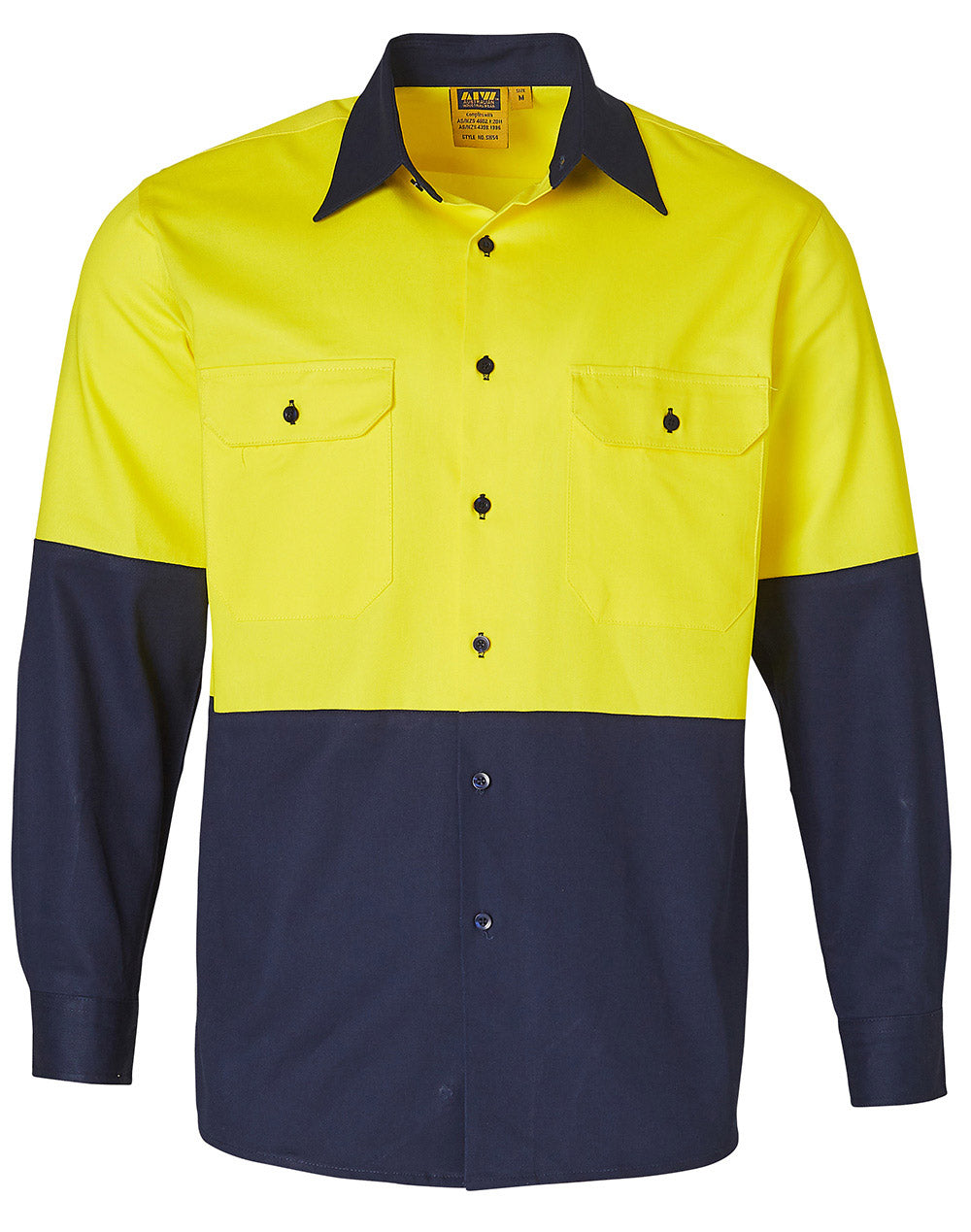 Hi-Vis cotton drill shirt L/S - SW54