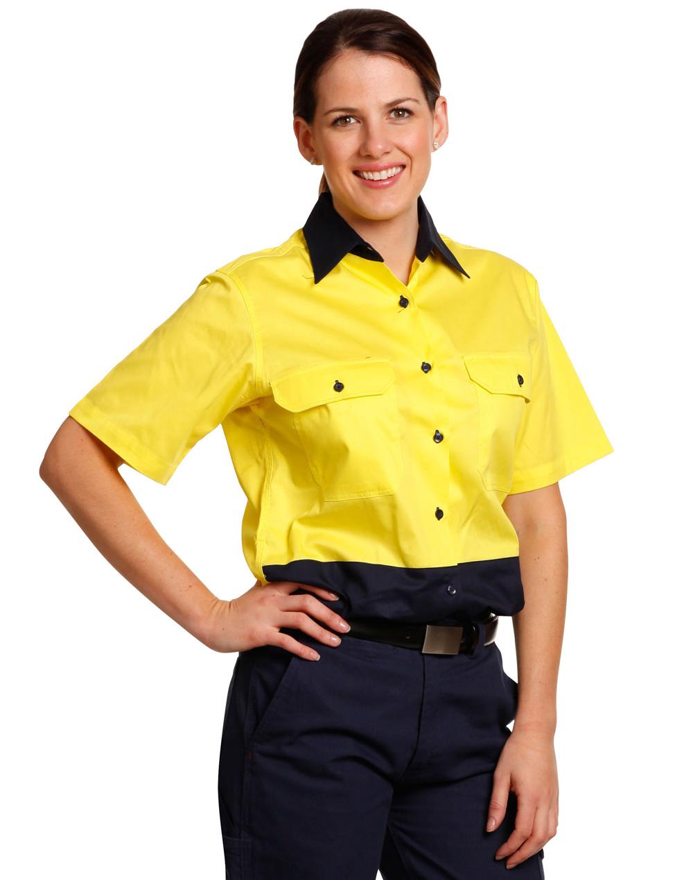 Ladies' Hi-Vis S/S Safety Shirt - SW63