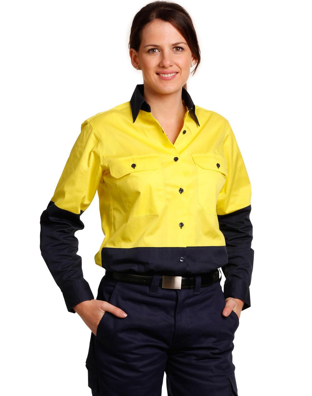 Ladies' Hi-Vis L/S Safety Shirt - SW64