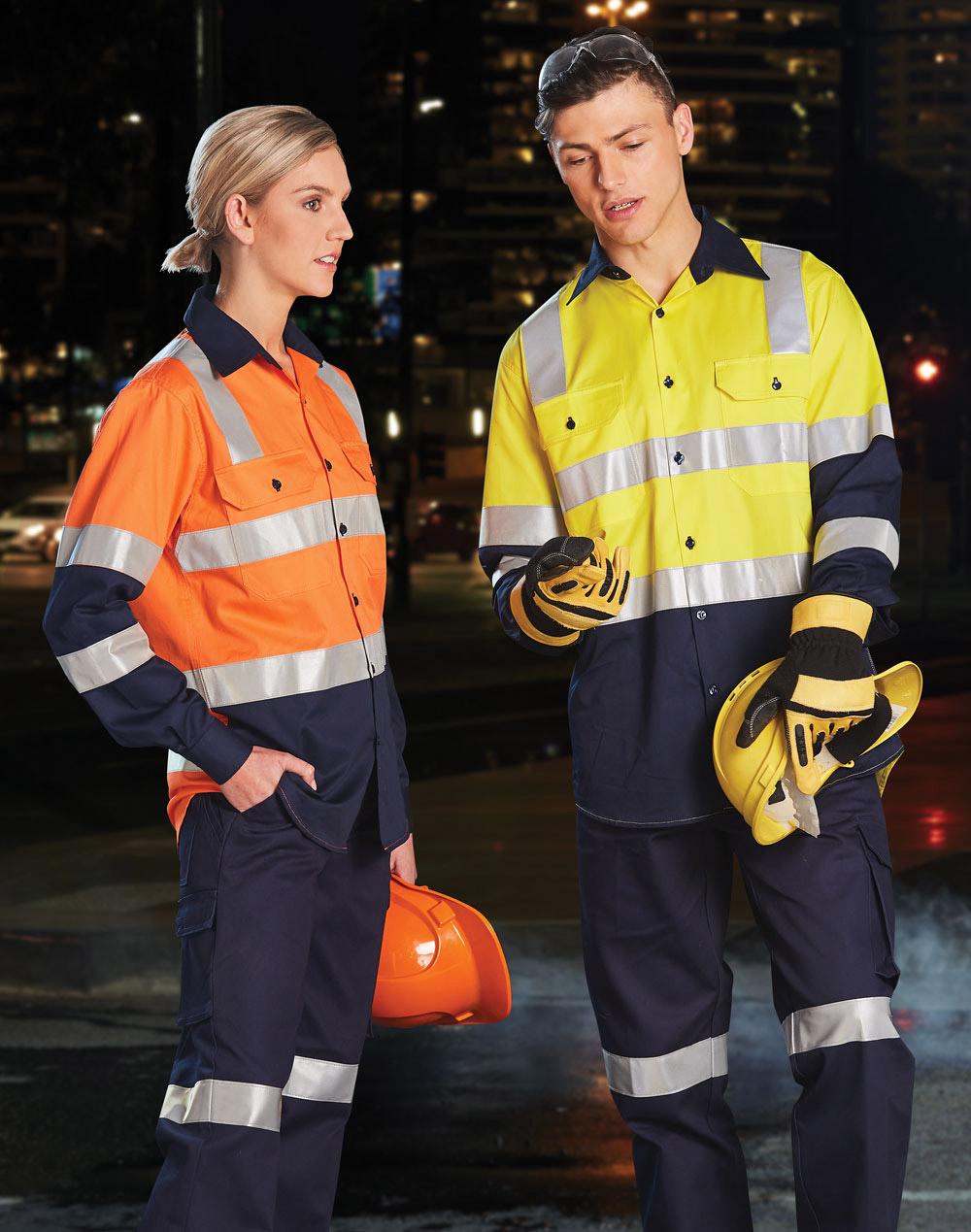 Biomotion Two Tone Safety Shirt With X Tape - SW70