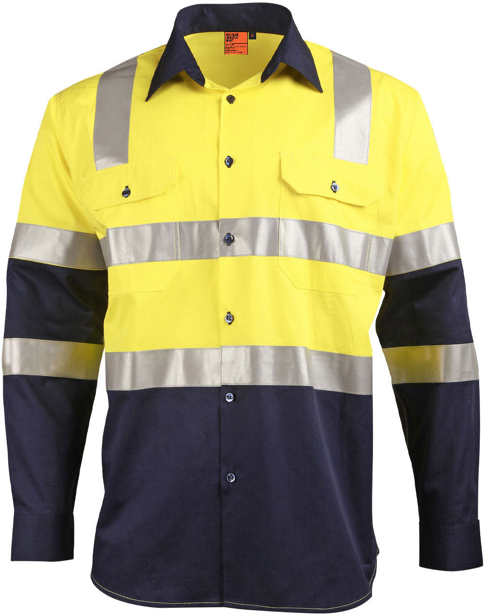 Biomotion Two Tone Safety Shirt With X Tape - SW70