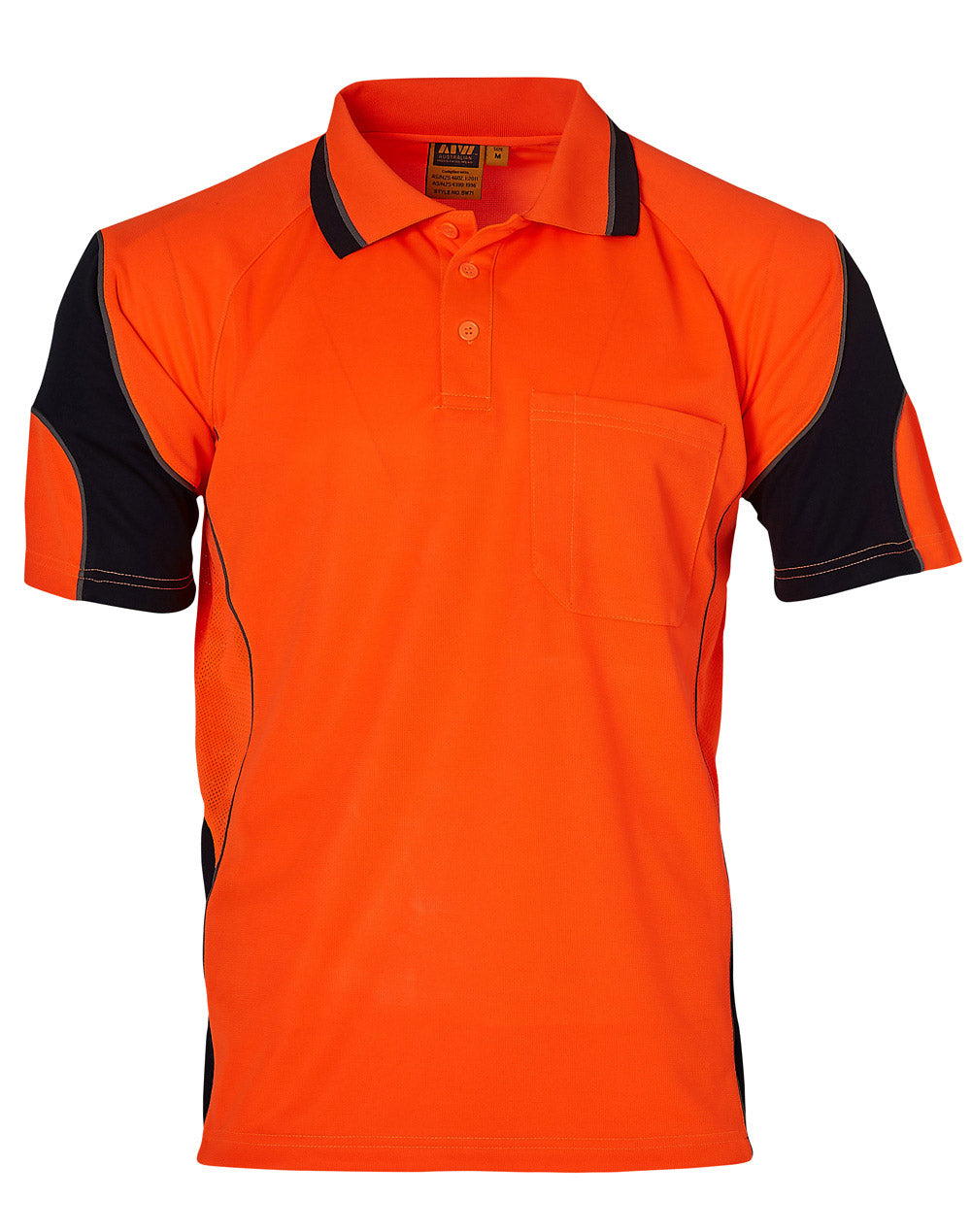 Cooldry Hi-Vis Mini Waffle Safety Polo - SW71