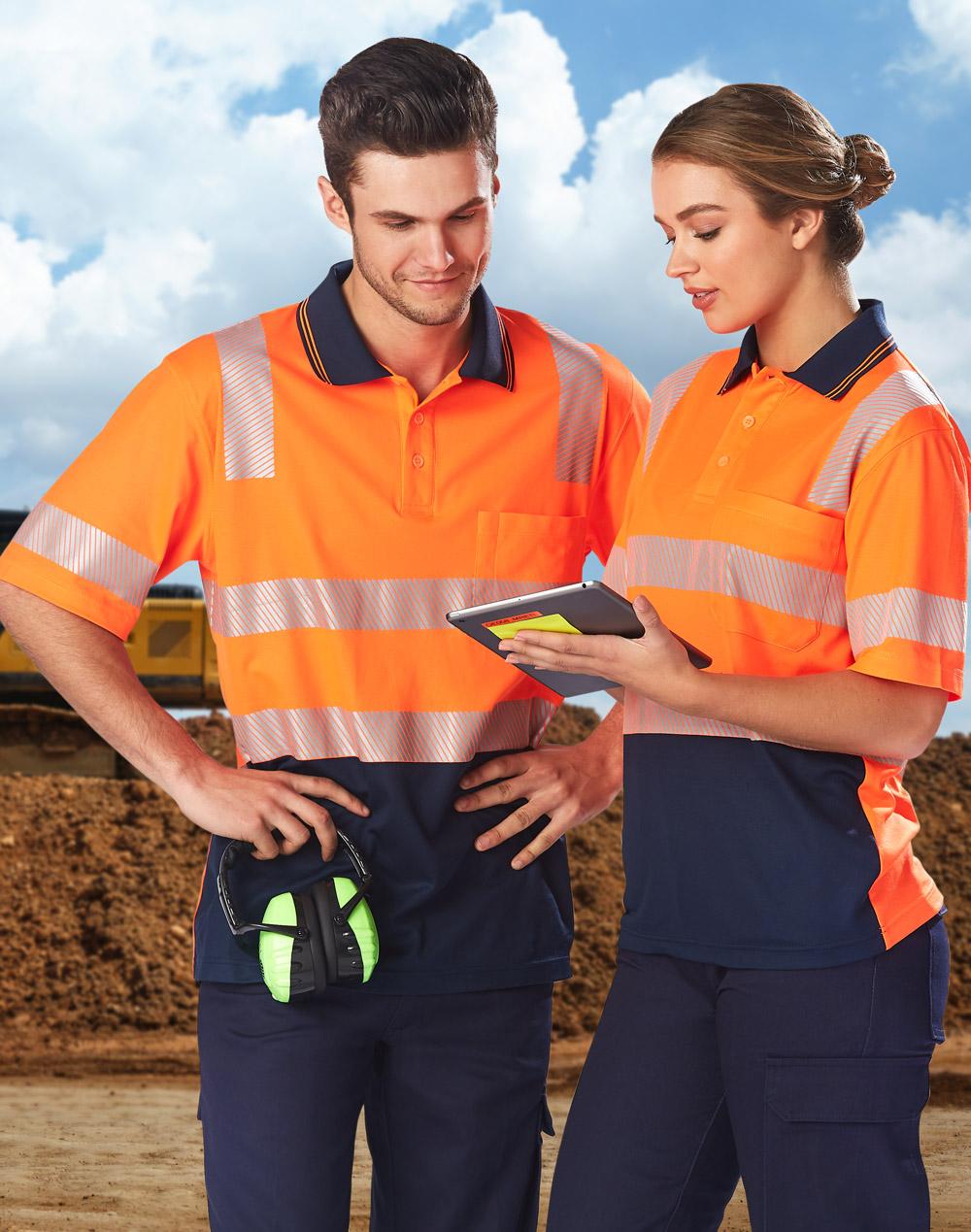 Biomotion Segmented Truedry S/S Safety Polo - SW73