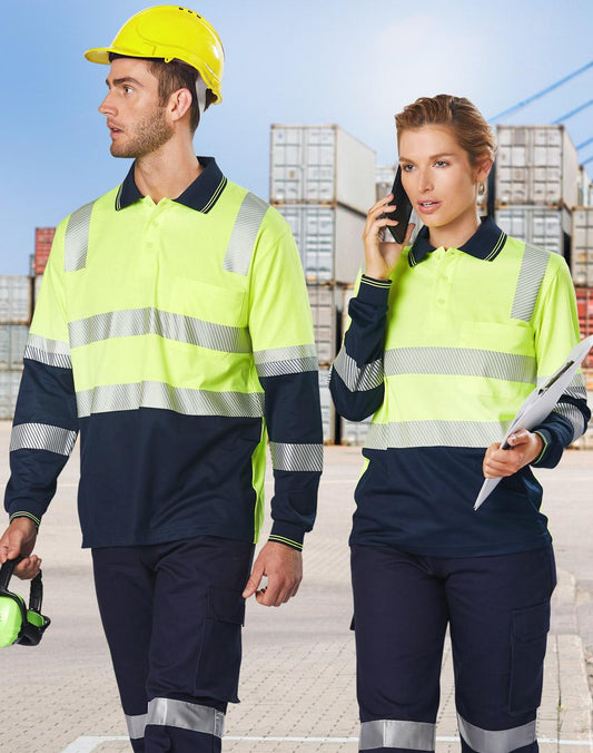 Biomotion Segmented Truedry L/S Safety Polo - SW74
