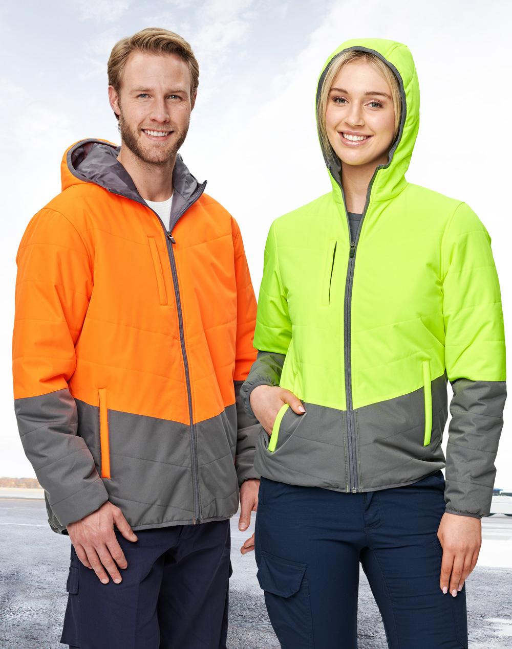 Hi-Vis Quilted Two Tone Safety Jacket - SW80