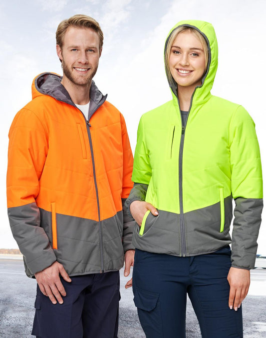 Hi-Vis Quilted Two Tone Safety Jacket - SW80