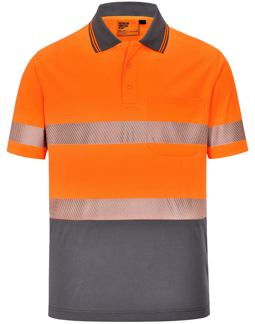 Unisex Cooldry Segmented Safety S/S Polo - SW85