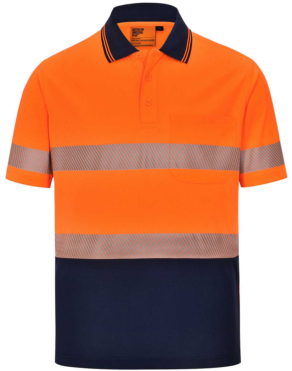 Unisex Cooldry Segmented Safety S/S Polo - SW85