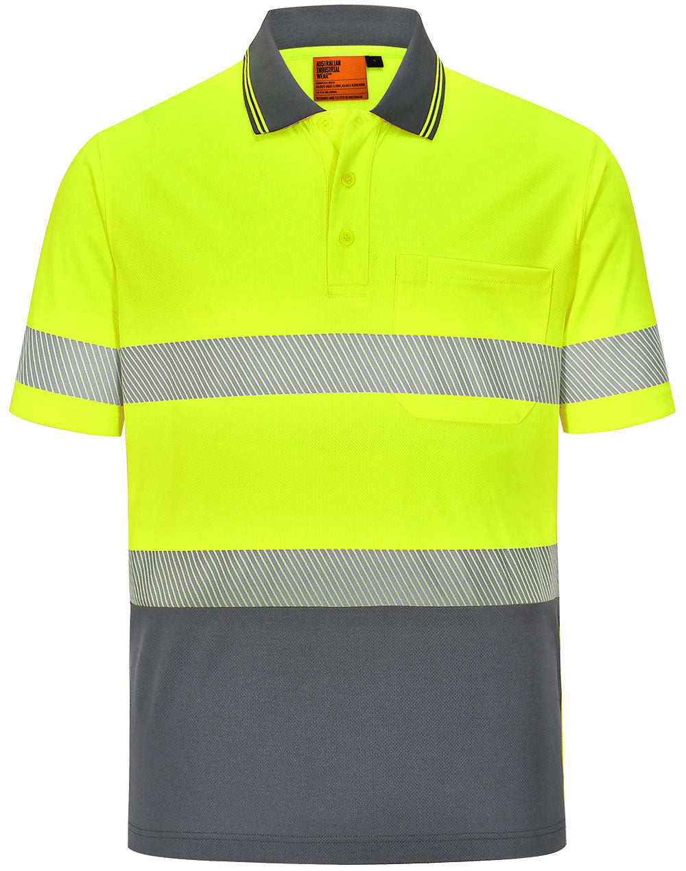 Unisex Cooldry Segmented Safety S/S Polo - SW85