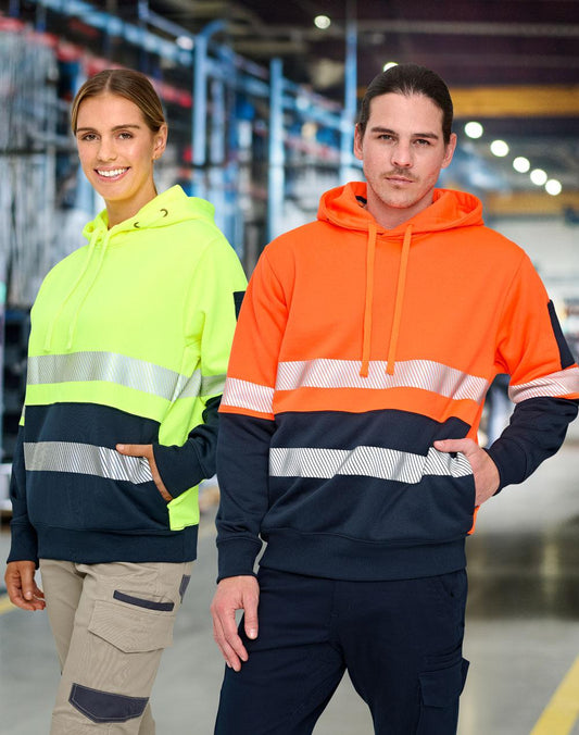 Hi-Vis Two Tone Safety Hoodie With Segmented Tapes - SW88