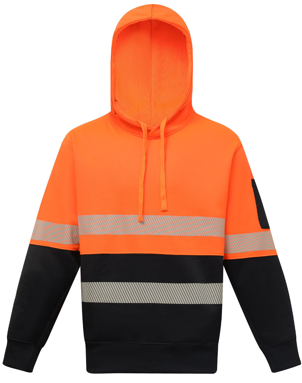 Hi-Vis Two Tone Safety Hoodie With Segmented Tapes - SW88