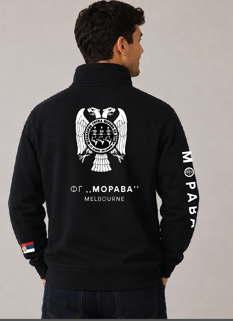 Morava Melbourne Kids & Adult - 1/2 zip collar fleecy sweat