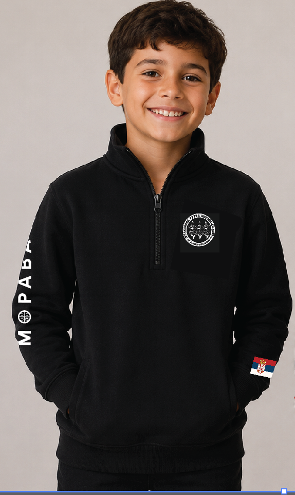 Morava Melbourne Kids & Adult - 1/2 zip collar fleecy sweat