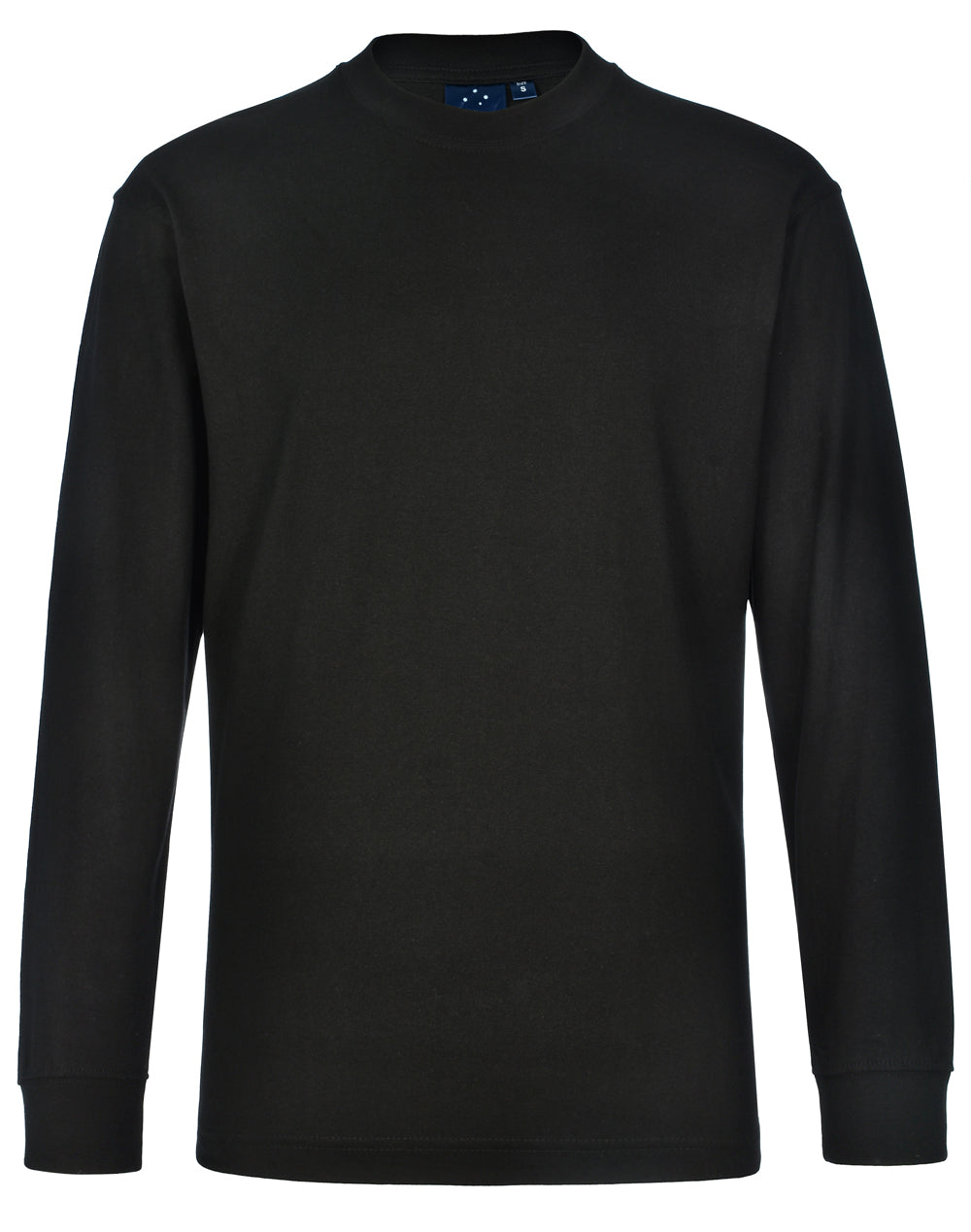 mens cotton crew neck L/S tee - TS02