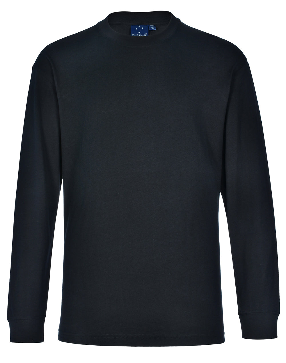 mens cotton crew neck L/S tee - TS02