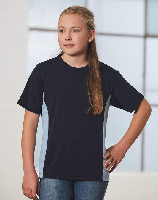kids cooldry S/S contrast tee - TS12K