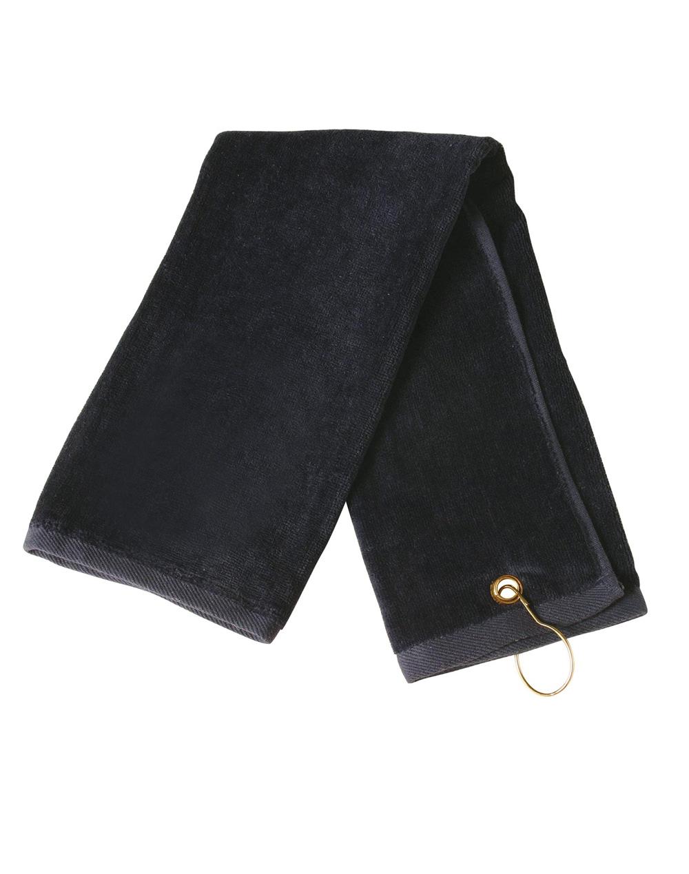 Golf towel eyelet hook 38 x 65 cm - TW01A