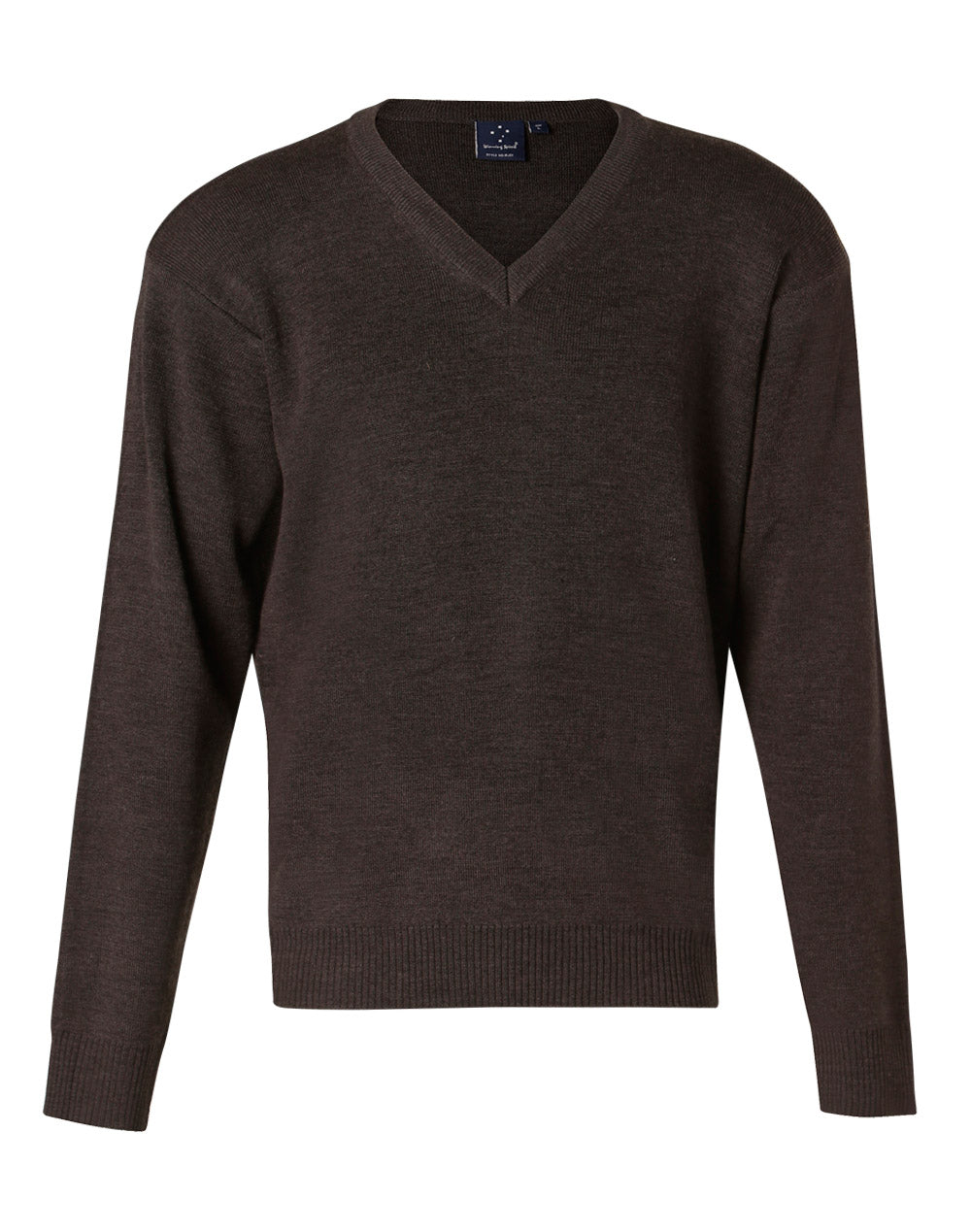V Neck Wool / Acrylic Knit Jumper - WJ01