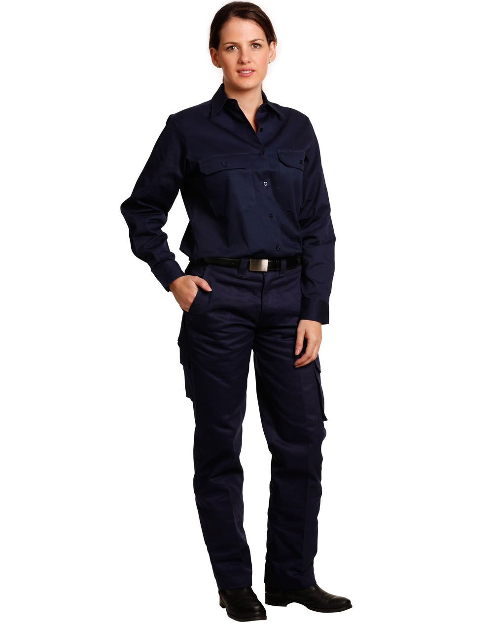 Ladies' Heavy Cotton Pre-Shrunk Drill Pant - WP15
