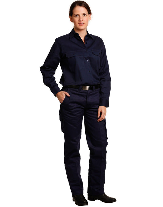 Ladies' Heavy Cotton Pre-Shrunk Drill Pant - WP15