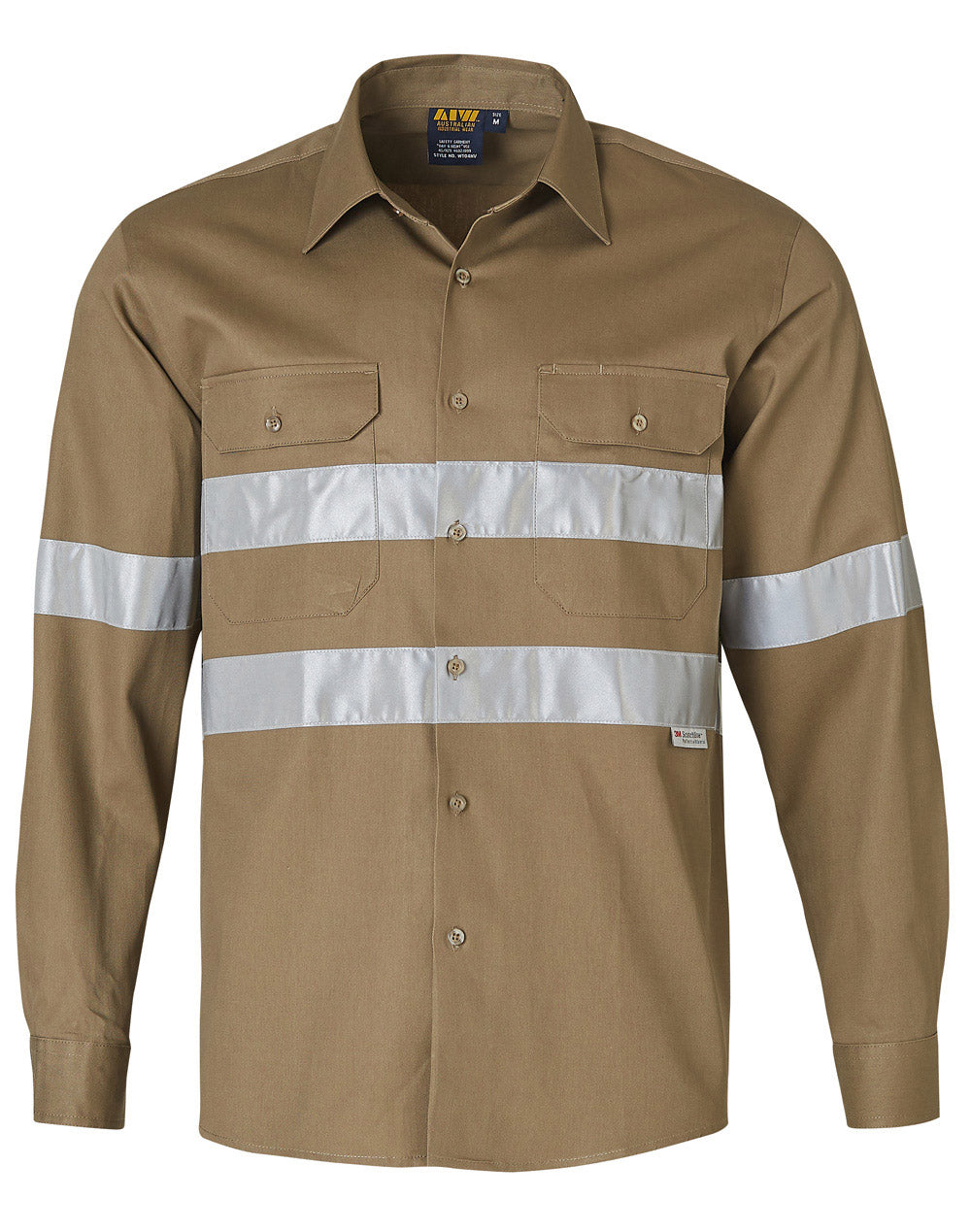 Cotton Drill L/S Work Shirt 3M Tapes - WT04HV