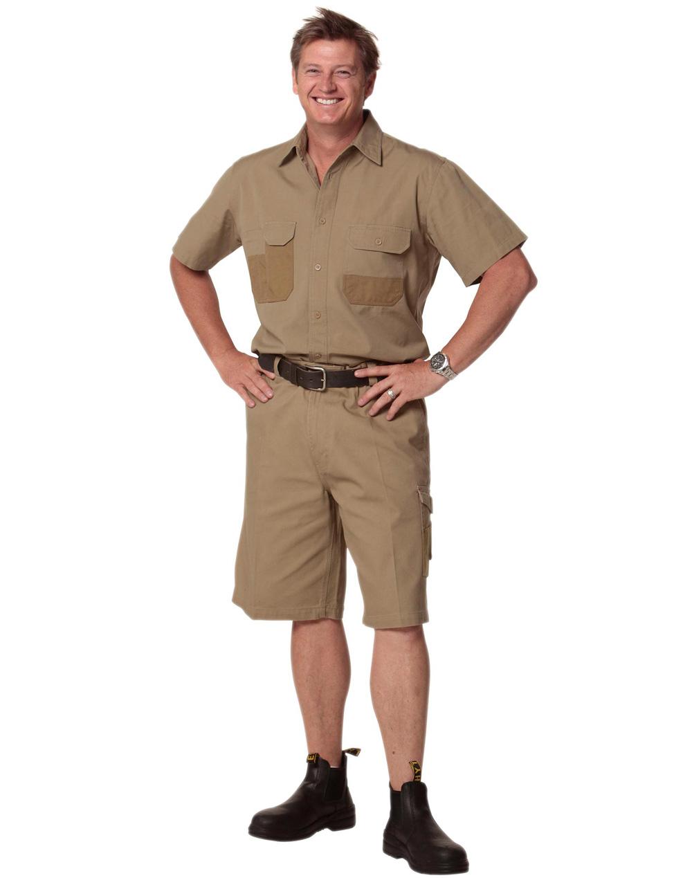 Fine Duck Weave Dura-Wear Short Sleeve Work Shirt - WT05
