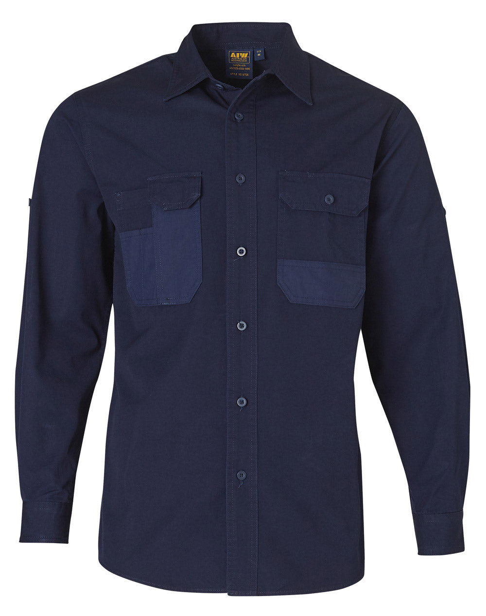 Fine Duck Weave Dura-Wear Long Sleeve Work Shirt - WT06