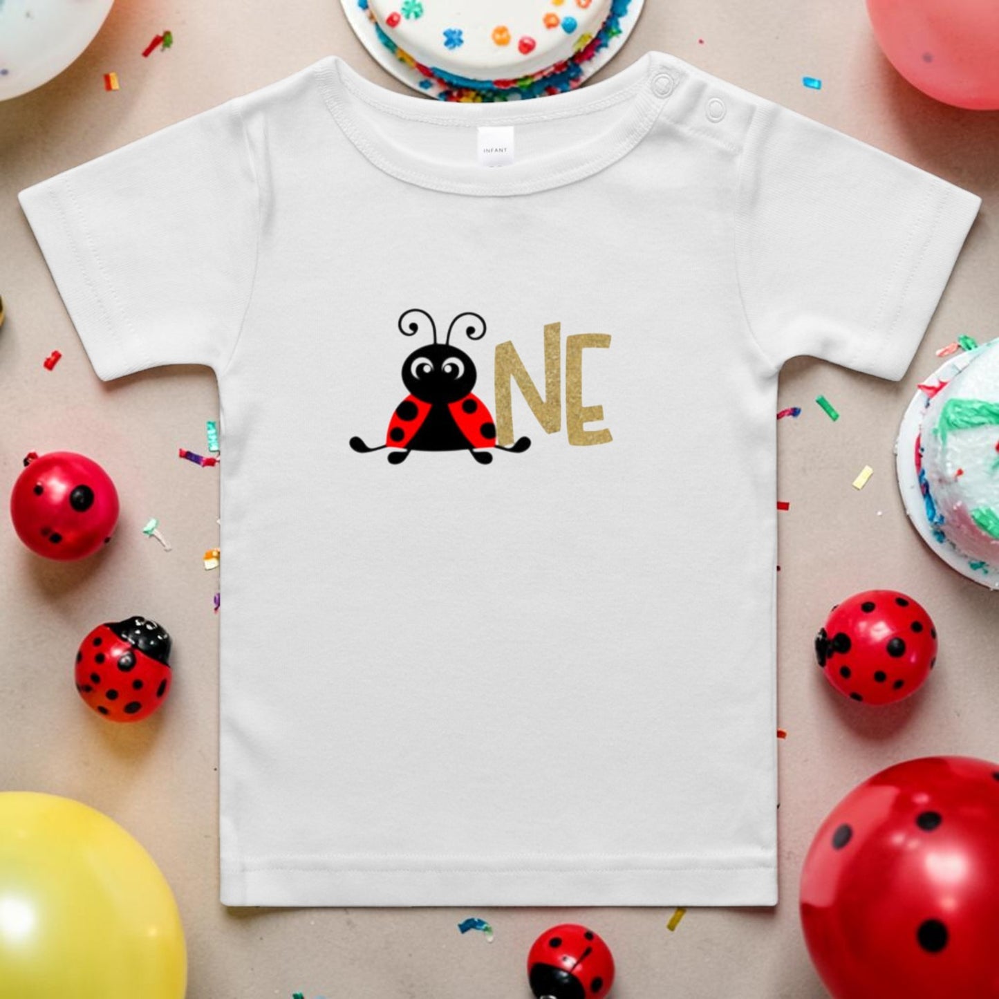 My First Birthday Lady Bug "ONE"
